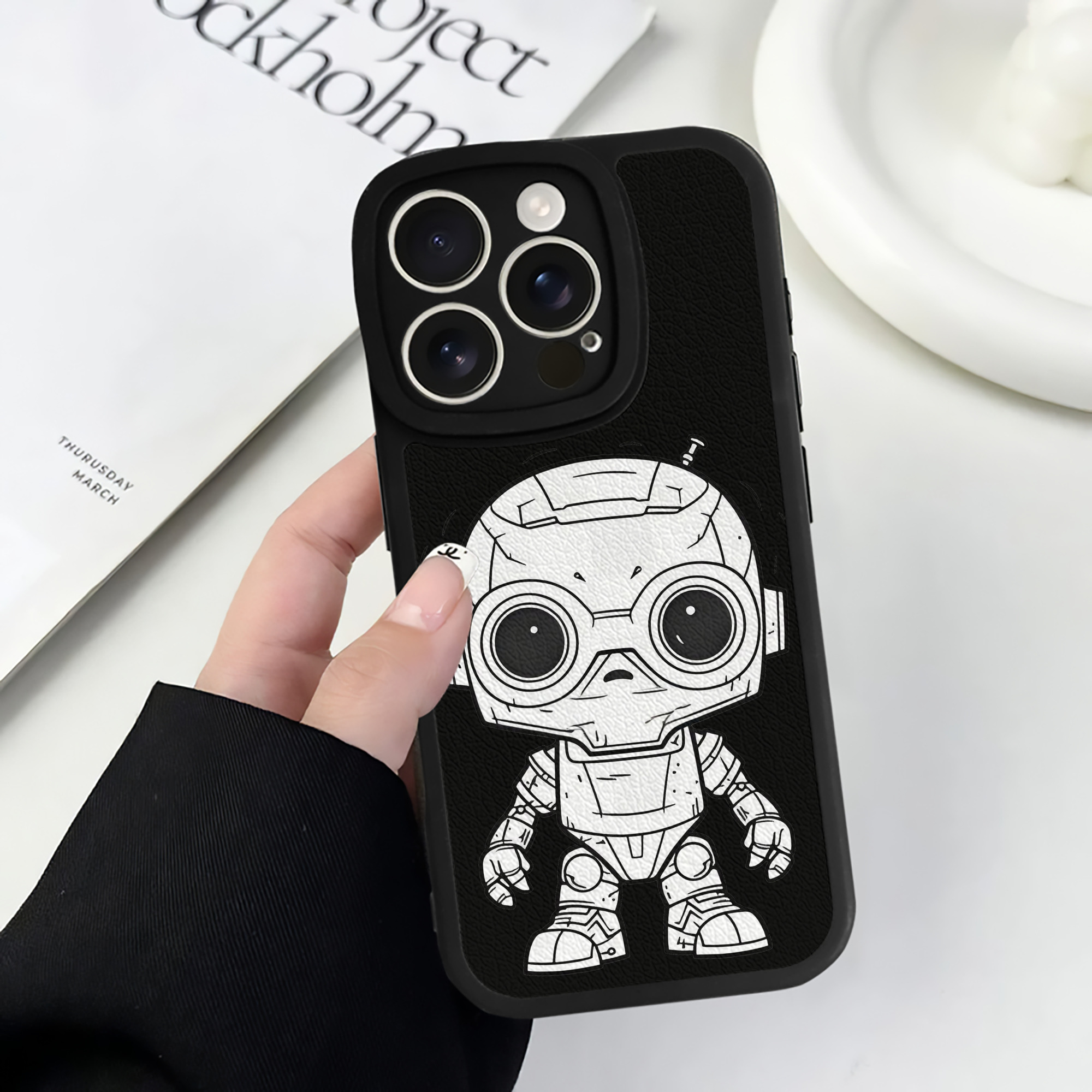 （画像用） スター・ウォーズ Star Wars 【iPhone 16シリーズ対応】シリコンスマホケース（レザー調） 材質：シリコン